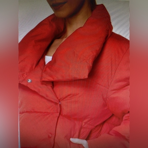 Avec Les Filles Envelope Collar Puffer Coat Water Resistant Mock Neck Large‎ NEW - Picture 13 of 14